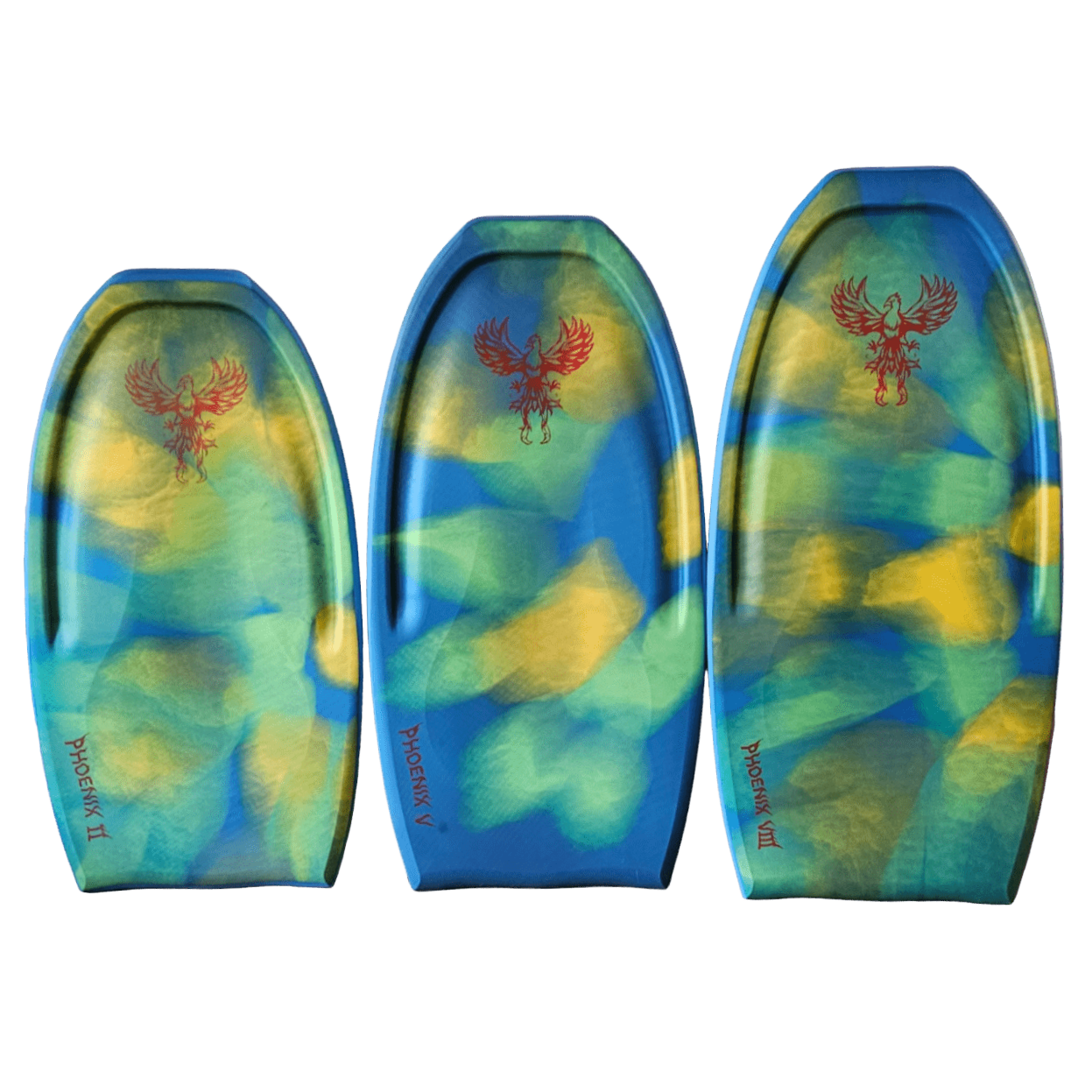 PHOENIX  BODYBOARD </br> TRICOLOR – BLUE/LIME/YELLOW